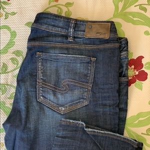 Silver plus size bootcut jeans